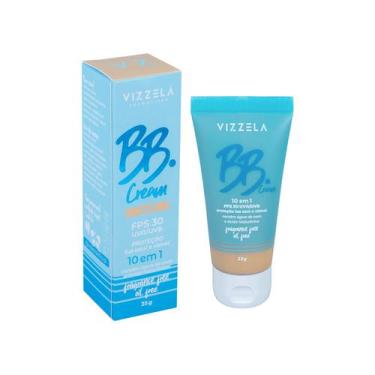 Imagem de Bb Cream Vizzela 10 Em 1 Fps 30 Vegano Hidratante Protetor C/ Ácido Hi