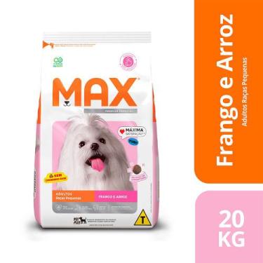 Imagem de Ração Max Premium Especial Cães Adultos De Raças Pequenas Frango E Arr