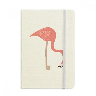 Imagem de Caderno Waiting com estampa de flamingo, capa dura de tecido, diário clássico
