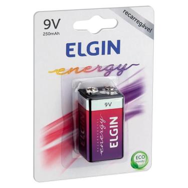 Imagem de Bateria 9V Recarregável Elgin 82215 - 250mAh