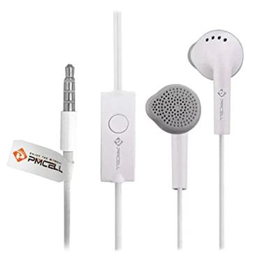 Imagem de Fone De Ouvido Celular Branco Com Microfone e com bom grave 3.5 Mm
