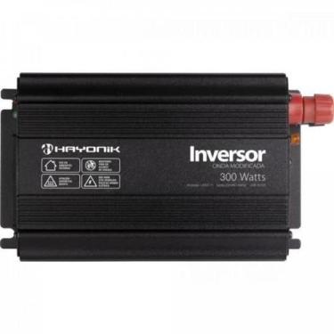 Imagem de Inversor De Onda Modificada 300W 12Vdcom220v Usb Cinza Escuro Hayonik