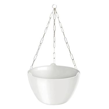 Imagem de Kit Vaso Cuia Cachepo Elegance Suspenso Para Samambaia e Planta Pendente + Corrente 44cm