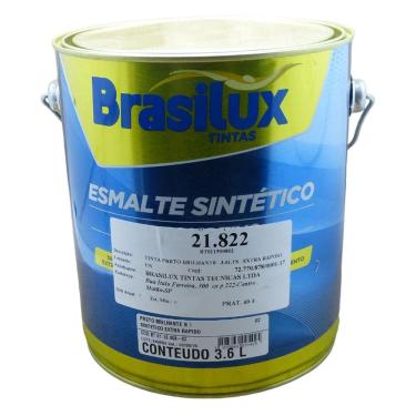 Imagem de Tinta Preta Brasilux Brilhante 3.6L Extra Rápido