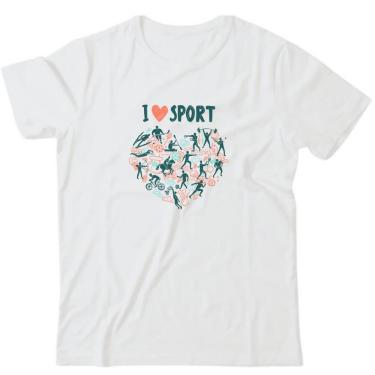 Imagem de Camiseta algodão esportes - I love sport