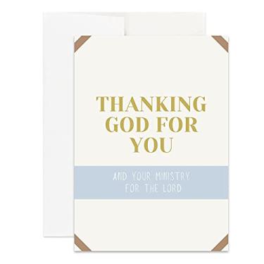 Imagem de Simply Uncaged Christian Gifts Ministry Appreciation Card for Pastor, Minister, Church Staff, Volunteers, Ministry Appreciation Gift Card for Ministers (Single Card)