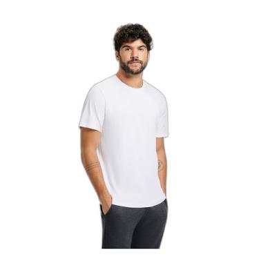 Imagem de Camiseta Básica Masculina Manga Curta Regular Em Malha H+ - Branco P