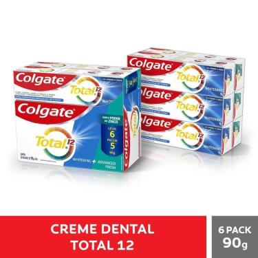 Imagem de Creme Dental Colgate Total 12 Whitenin & Advanced Fresh 90g Leve 6 Pague 5