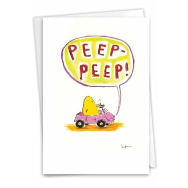 Imagem de Cartão de felicitações Peep Peep Peep exclusivo com envelope 0013