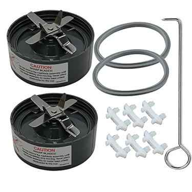 Imagem de Lâmina cruzada extrator misturador com junta peças de reposição e acessórios, compatível com Nutribullet 600w & Pro 900w Series Blenders Mixer NB-101S NB-101B NB-201 Modelo..