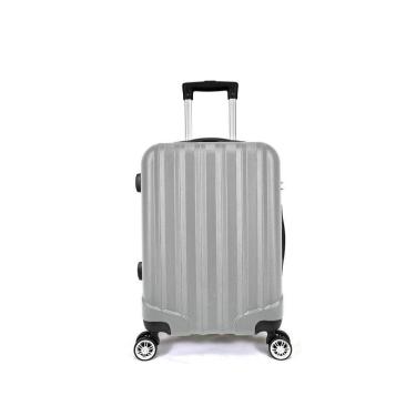 Imagem de Mala De Bordo Abs 4 Rodas Adventure Fortt Prata - Mab01-pr