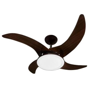 Imagem de Ventilador de teto Tron Mareiro Led 220V 4P Ctm At Marrom Cafe 130 W