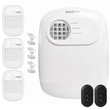 Imagem de Kit Central de Alarme Anm 24 Net 3 Sensores Infravermelho Ivp 2000 Sf Intelbras Sf Alcance de 12mts