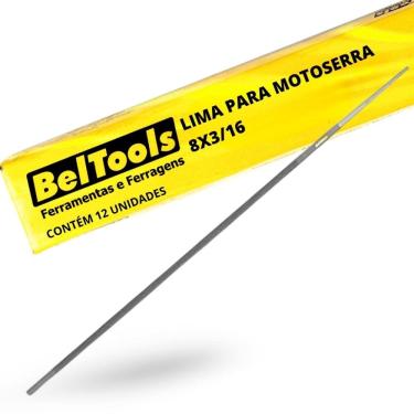 Imagem de Kit C/ 12 Lima P/ Motoserra 8x3/16 Beltools
