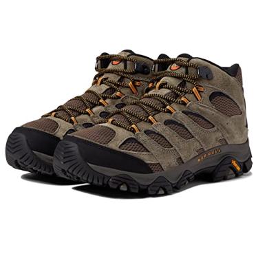 Imagem de Merrell Bota de caminhada masculina Moab 3 Mid, Nogueira, 11.5 Wide
