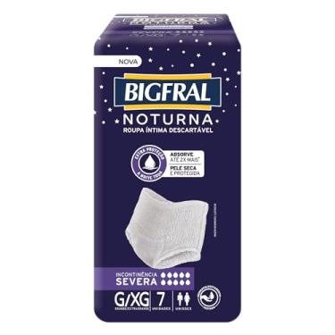 Imagem de Roupa Íntima Bigfral Noturna G/XG 7 Unidades