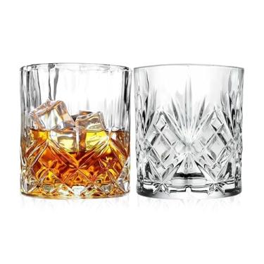 Imagem de Barski Copos de uísque – Vidro duplo antiquado – Conjunto de 2 copos Lowball – Copos de cristal DOF – Para Scotch – Bourbon – Água – Bebidas – Copos para beber – 300 ml, Feito na Europa