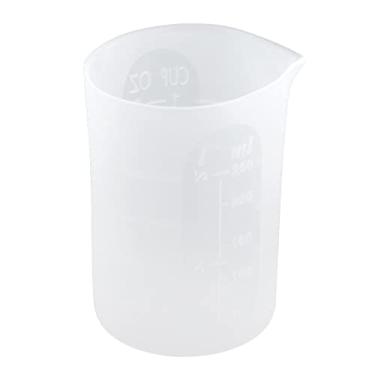 Imagem de Xiaojikuaipao Copo medidor de resina de plástico de 250 ml, artesanato graduado, suporte de tinta de cola DIY
