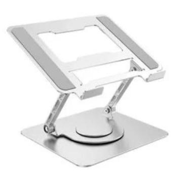Imagem de Suporte Notebook Tablets Metal Aluminio 360 Rotação Flexivél Ajustavél