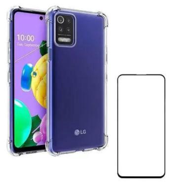 Imagem de Capa Case Anti Shock Reforçada LG K62 + Película 3D de Vidro - Premium