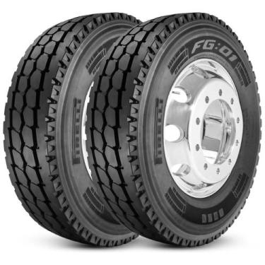 Imagem de Kit 2 Pneu Pirelli Aro 17.5 215/75r17.5 126/124K 12PR M+S FG01