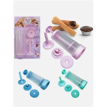 Imagem de Maquininha Churros Manual Caseiro Modeladora Rápido e Fácil Na Cartela