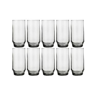Imagem de Kit 10 Copos Lights 410ml Drinks Vidro Transparente Nadir - NADIR FIGU