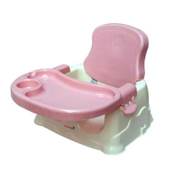 Imagem de Cadeirinha alimentação portáil baby booster rosa dobravel - Importway