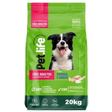 Imagem de Ração Pet life Frango Arroz Cães Adultos Médio/Grande- 20Kg - Proline