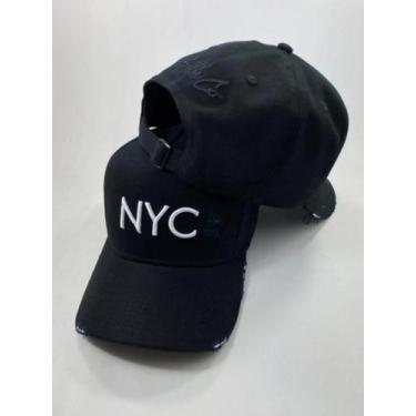 Imagem de Boné NYC Rasgadinho - ANTH CO, Preto com forro branco