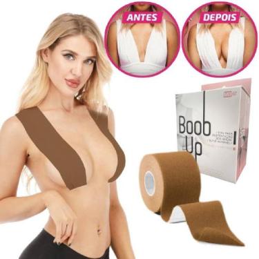 Imagem de Sutiã Adesivo Levanta Peito Seios Plus Size Soutien Mulher - BOOB TAPE