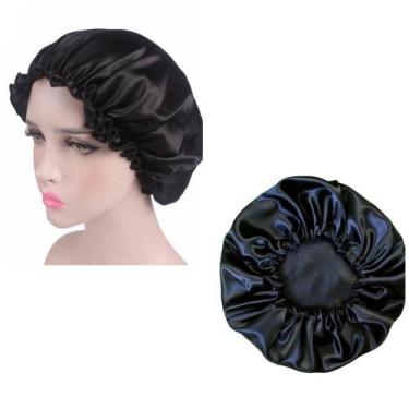 Imagem de Touca Cabelo Dormir Anti Frizz Cetim Moda Tendência Skincare Blogueira