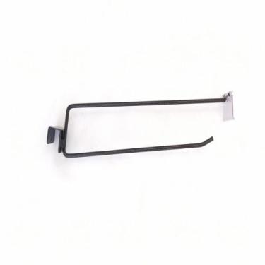 Imagem de Gancheira Simples Amapa Com Porta Etiqueta 25Cm Preto - Amapá