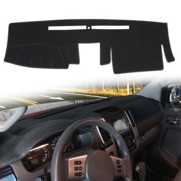 Imagem de HanLanKa Capa de painel personalizada para Nissan Frontier 2005-2021/Xterra 2005-2015/Pathfinder 2005-2012, 2009-2012 Suzuki Equator Dash Cover Pad Carpet (preto)