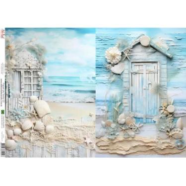 Imagem de Papel de Seda Arte Fácil Casa Beira Mar - SE-022