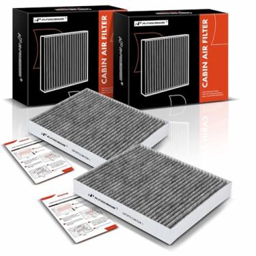 Imagem de A-Premium Filtro de ar de cabine de 2 peças com carvão ativado compatível com Buick, Cadillac, Chevy e Saab - Malibu, Cruze, Sonic, Trax, Volt, Spark, Orlando, LaCrosse, Encore, Regal, Allure, 9-4X,