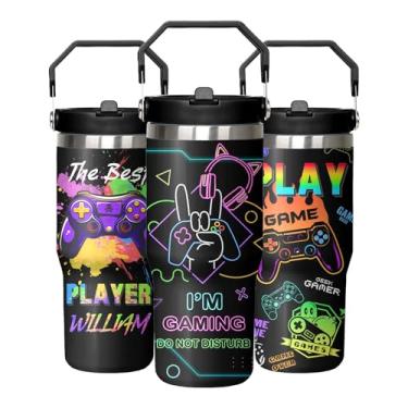 Imagem de DDPODNQAK Copo Gamer 850 g, presentes para amantes de jogos, presentes para homens, adolescentes, namorado, presente de aniversário engraçado para amantes de jogos, presentes para amantes de jogos,