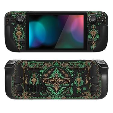 Imagem de PlayVital Conjunto completo de decalque de película protetora para Steam Deck LCD, adesivos personalizados capa de vinil para Steam Deck OLED - Totem of Kingdom