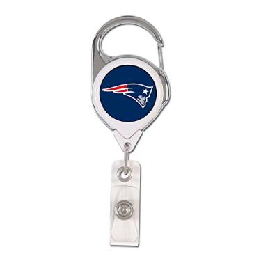 Imagem de Porta-crachá premium retrátil NFL New England Patriots, cor do time, tamanho único