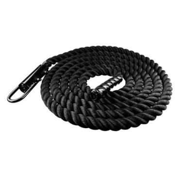 Imagem de YIJU Artigos esportivos, corda de escalada para academia, equipamentos de ginástica com mosquetão para educação física, estudantes atletas, 38 mm x 3 m
