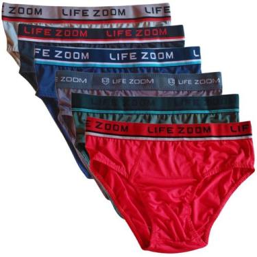 Imagem de Kit 6 Cuecas Slip Masculino Microfibra Life Zoom  - LIFEZOOM, G