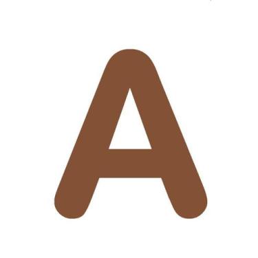 Imagem de Letras em EVA Alfabeto Marrom - 14cm - Extra Festas, A