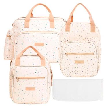 Imagem de Kit Bolsas Maternidade Pirulitando Completo Confete Marfim - Pirulitan