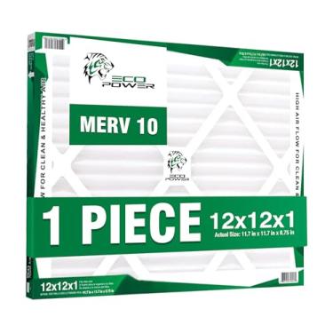 Imagem de 1 filtro de ar ECO POWER 12 x 12 x 1 MERV 11, substituição de filtros de ar de forno HVAC AC plissado (tamanho real: 29 x 29 x 0,75 cm), SB4437 (1)