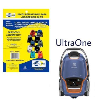 Imagem de Kit 3 Sacos Aspirador de Pó Electrolux - Ultraone (2148) - Porto-Pel