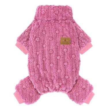 Imagem de XPUDAC Suéter para cães, roupas de inverno para cães pequenos, médios, meninas, meninos, ultramacias e quentes, pijamas para cães de lã para inverno e Natal (PP)