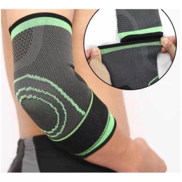 Imagem de Cotoveleira Ortopédica Compressão Com Alça Confortável Faixa Exercício