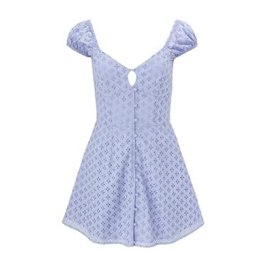 Imagem de florence by mills Vestido feminino com ilhós, manga cavada sobre a lua, Cardo Penugem, P