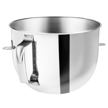 Imagem de Ericair Tigela Misturadora de Aço Inoxidável de 7 Litros para KitchenAid Bowl-Lift Stand Mixer, com Alça