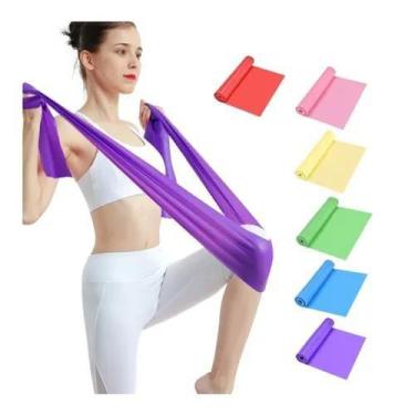 Imagem de Faixa Elástica Fisioterapia Academia Thera Band Para Exercícios Multif